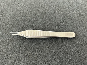 Jarit 130-245 Adson Tissue Forceps, 1.3mm Wide Jaw