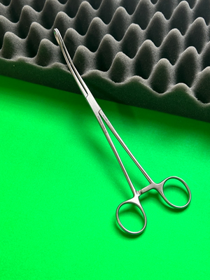 Pilling 12-1427 Foerster Sponge Curved Forceps 9-1/2"
