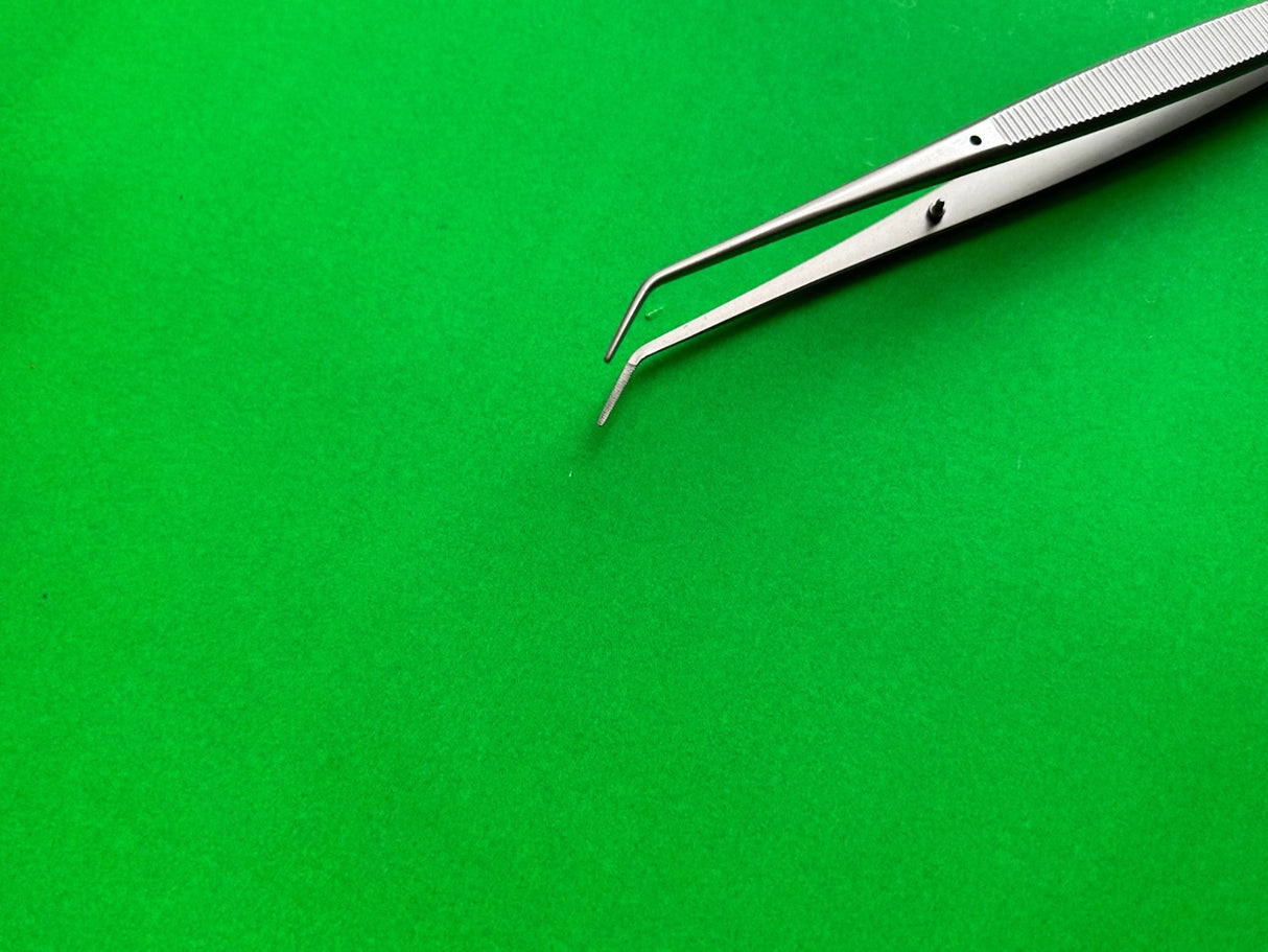 Aesculap BD257R Surgical Angled Dissecting Forceps,  7-7/8"