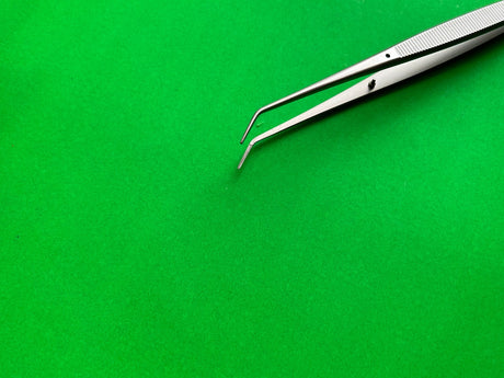 Aesculap BD257R Surgical Angled Dissecting Forceps,  7-7/8"