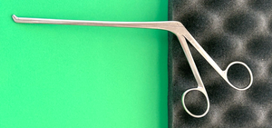 BOSS Surgical 7" Peapod Intervertebral Disc Rongeur, 2mm x 6mm Jaw