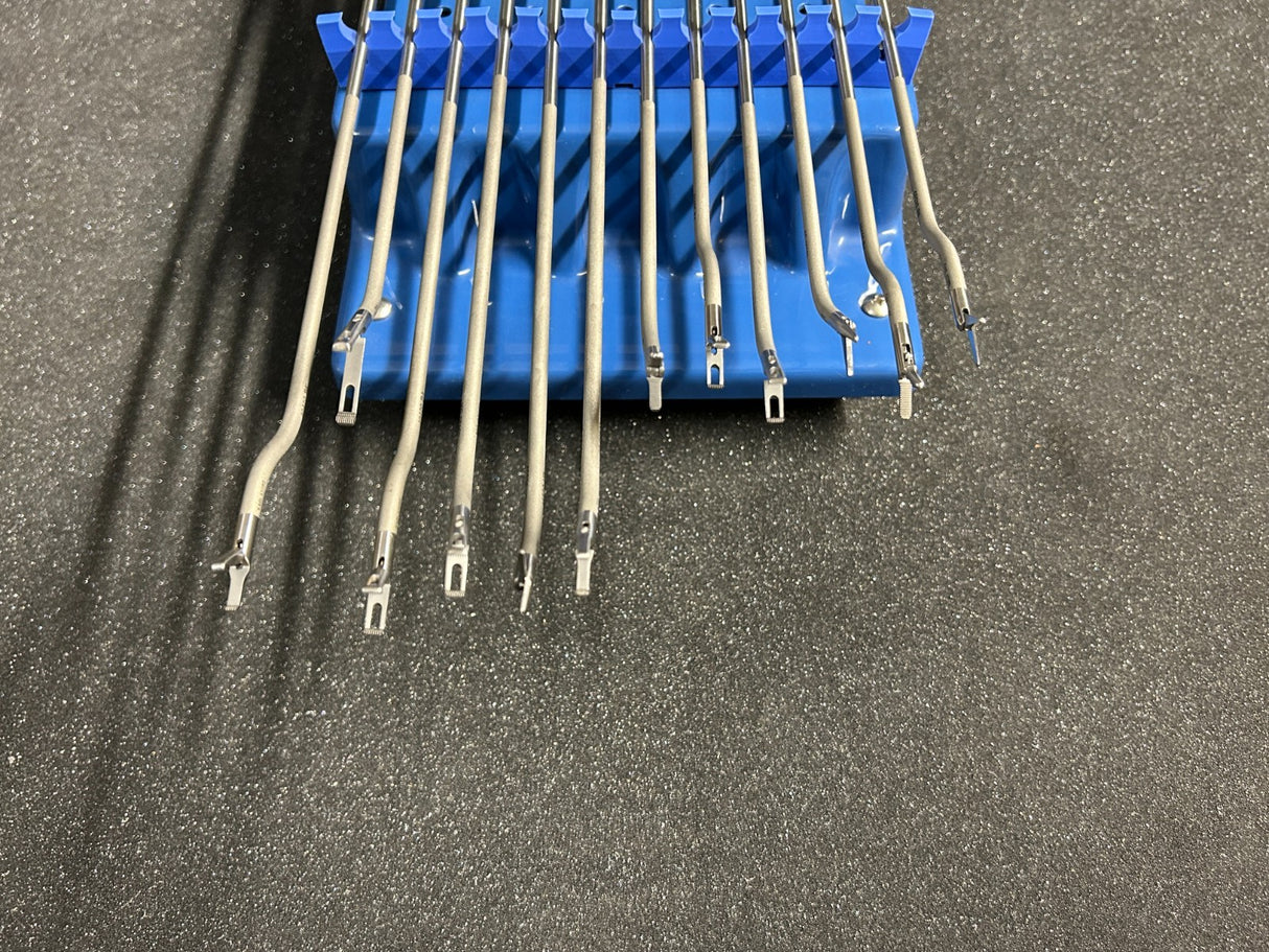 Karl Storz Laparoscopic Grasper Forceps & Scissors 5mmx36cm Set of 12 w/ Tray