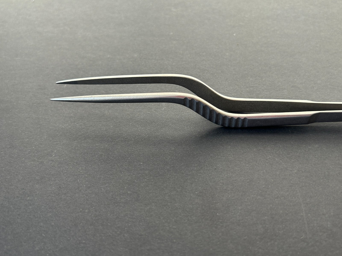 Assi Micro Instruments ASSI 4011BP Yasargil Micro Bayonet Bipolar Forceps, Straight 16cm, 0.7 ...