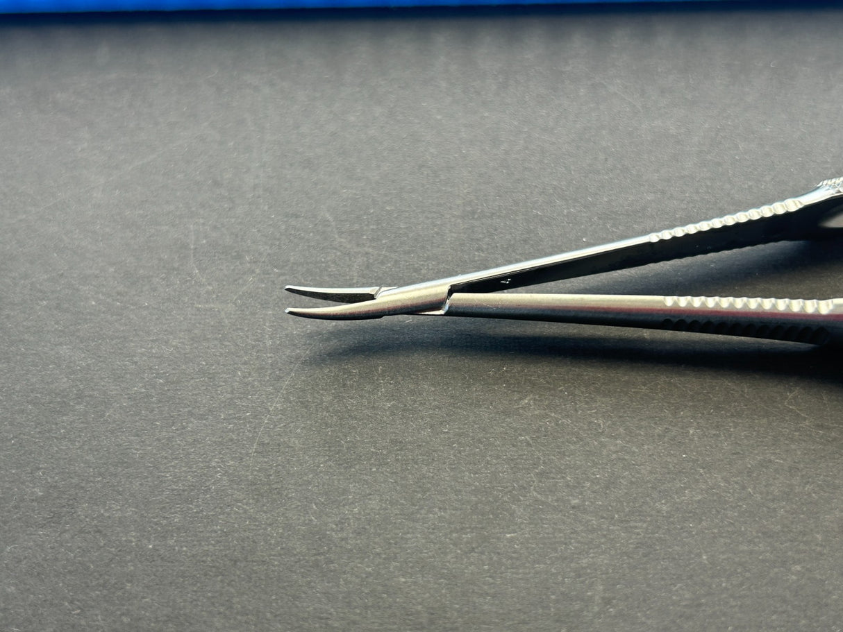 Jarit Stardust 278-100 Delicate, DIamond Dust Needle Holder, 1.3mm, Curved, 7"