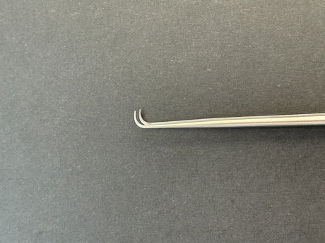 V.Mueller NL1873 Bayonet Angled Bipolar Forceps 0.5mm x 20cm W/ Free Cable