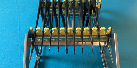 Set of 9 Aesculap & Medtronic Kerrison Rongeur/Punch 40° 1mm-5mm Spine/Neuro