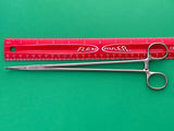 Aesculap Surgical Ligature Forceps, Curved, 10-1/4", Serrated