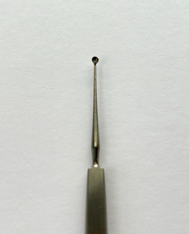Karl Storz E0782 Surgical Ophthalmic Gills Welsh Curette, 2.0mm