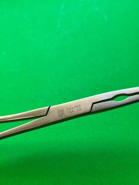 Pilling 35-3660 DeBakey Tangential Occlusion Clamp 7½" Angled