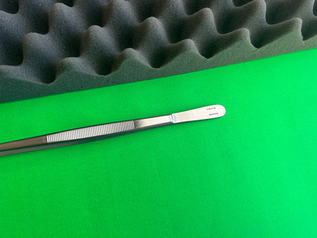 V Mueller SU2338 Tissue Forceps, 1x2 Teeth, 12"