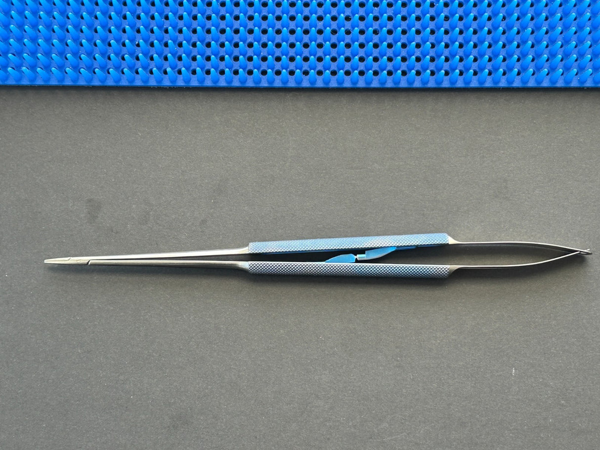 Scanlan 3003-346 Titanium Legacy Needle Holder, Straight DIAMOND DUST ™ Jaws 9"