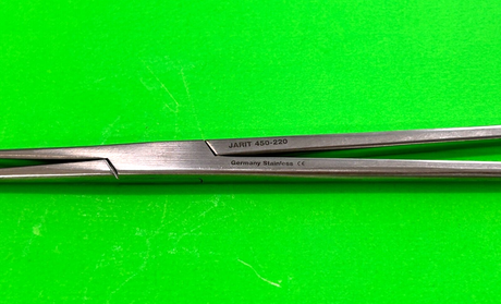 Jarit Surgical 450-220 Ballenger Tonsil Forceps 8.5", 3x3 Teeth