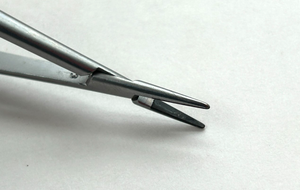 Jarit 121-228 Castroviejo Needle Holder, Carb-Bite, w/Lock 7-1/4', TC