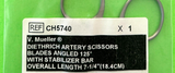 V.Mueller Surgical 7-1/4" Dietrich Artery Scissors, Angled 125°