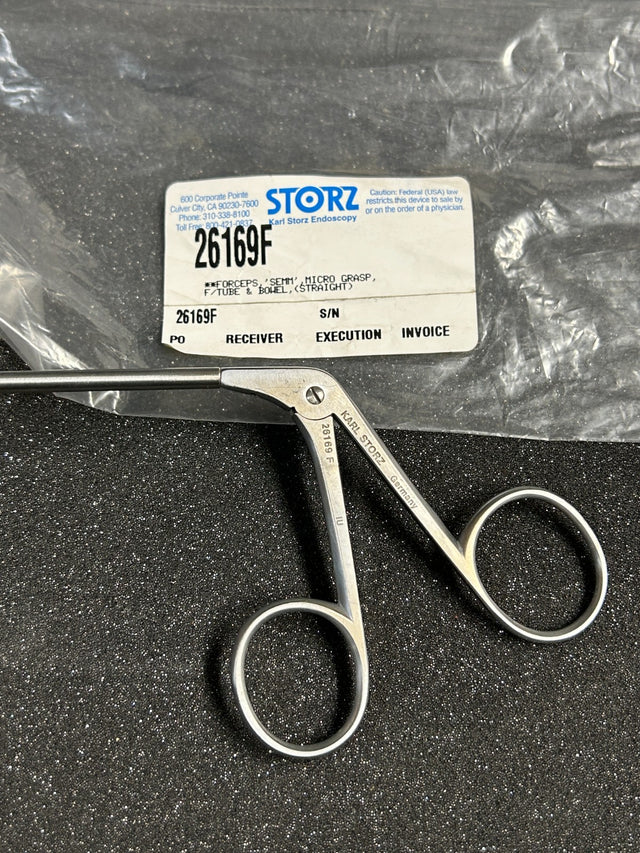 Karl Storz 26169F Laparoscopic Micro Bowel Grasping Forcep 5mm X 33cm