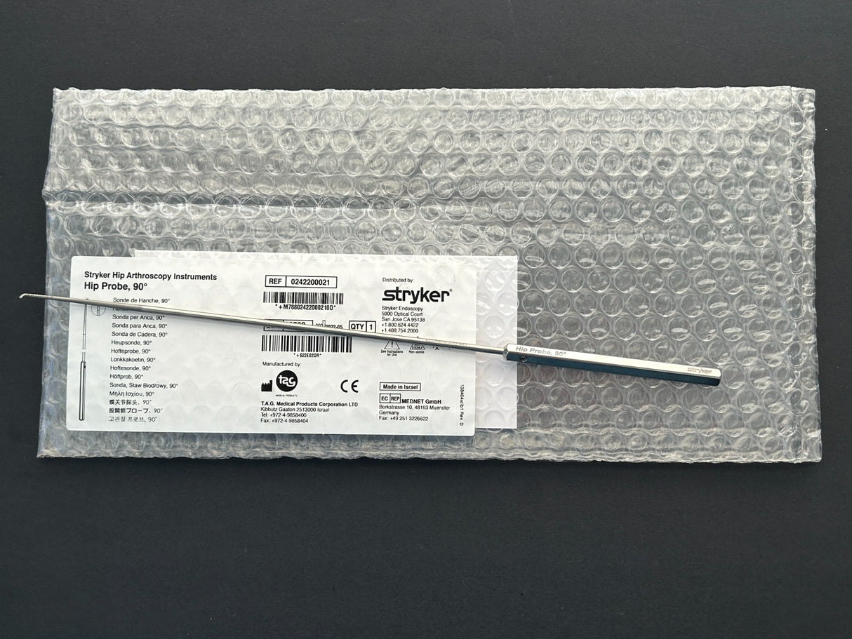 Stryker Hip Arthroscopy Instrument HIP Probe, 90° 242-200-021