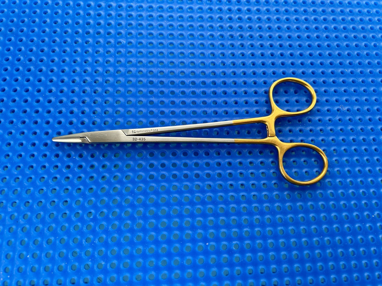 Symmetry Surgical 32-435 Needle Holder; Crile-Wood; Smooth; 6in Tungsten Carbide