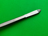 SCANLAN Gerald Forceps Flat handle, 1 mm cross-serrated tips, 7-3/4″