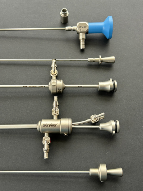 Stryker 2.9mm 30° Hysteroscope Set Rev360 W/Sheaths and FREE Storz Adapter