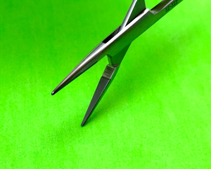 Symmetry Surgical 7" TC Microvascular Needle Holder, Serrated Jaws