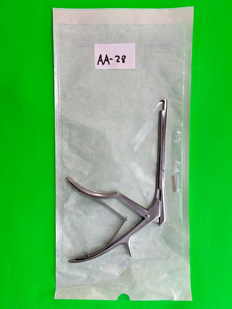 Ruggles Surgical Kerrison Rongeur 5mm down bite 90° Shaft 7 in