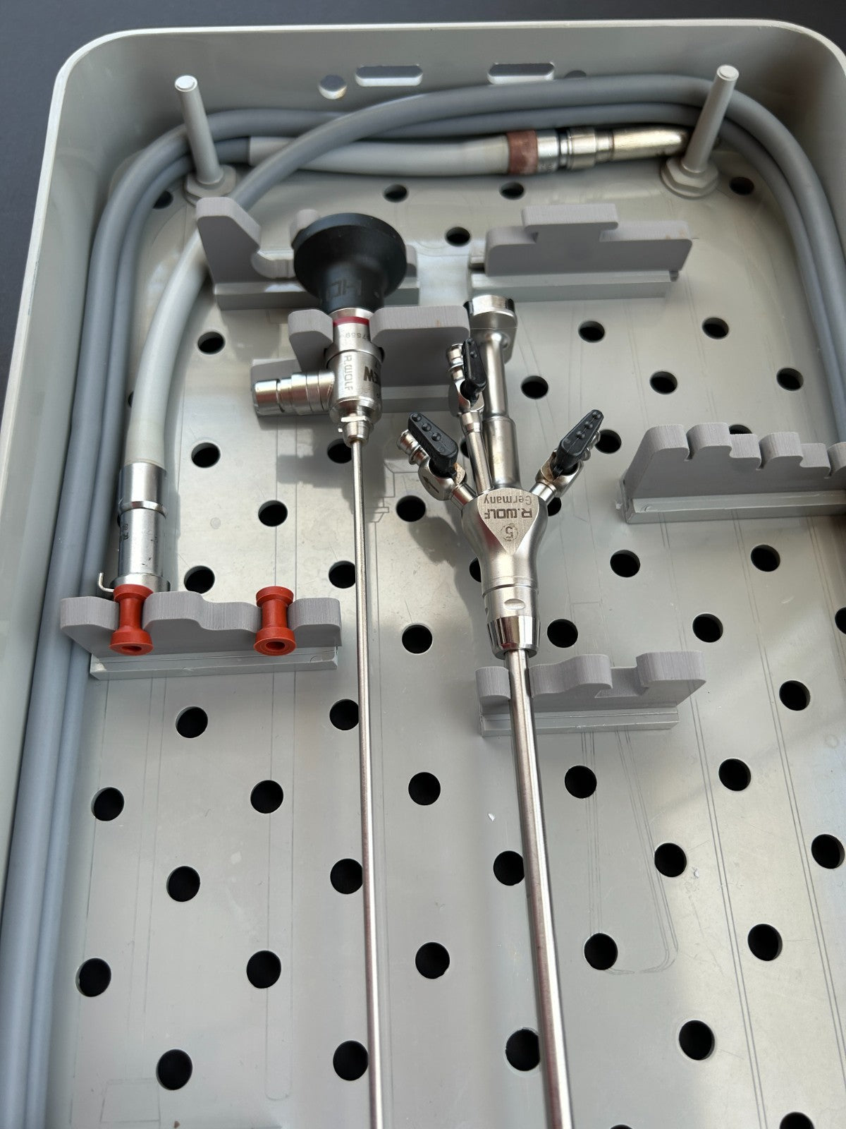 R.Wolf 2.7mm 30° PANOVIEW HD HysteroScope 5.5mm OptiFLOW Sheath Set w/Cable,Tray