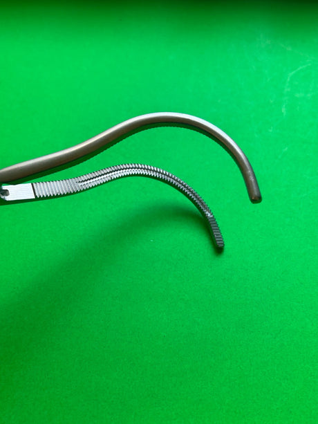 Jarit 475-500 Stille Clamp Forceps 8 3/4" Curved