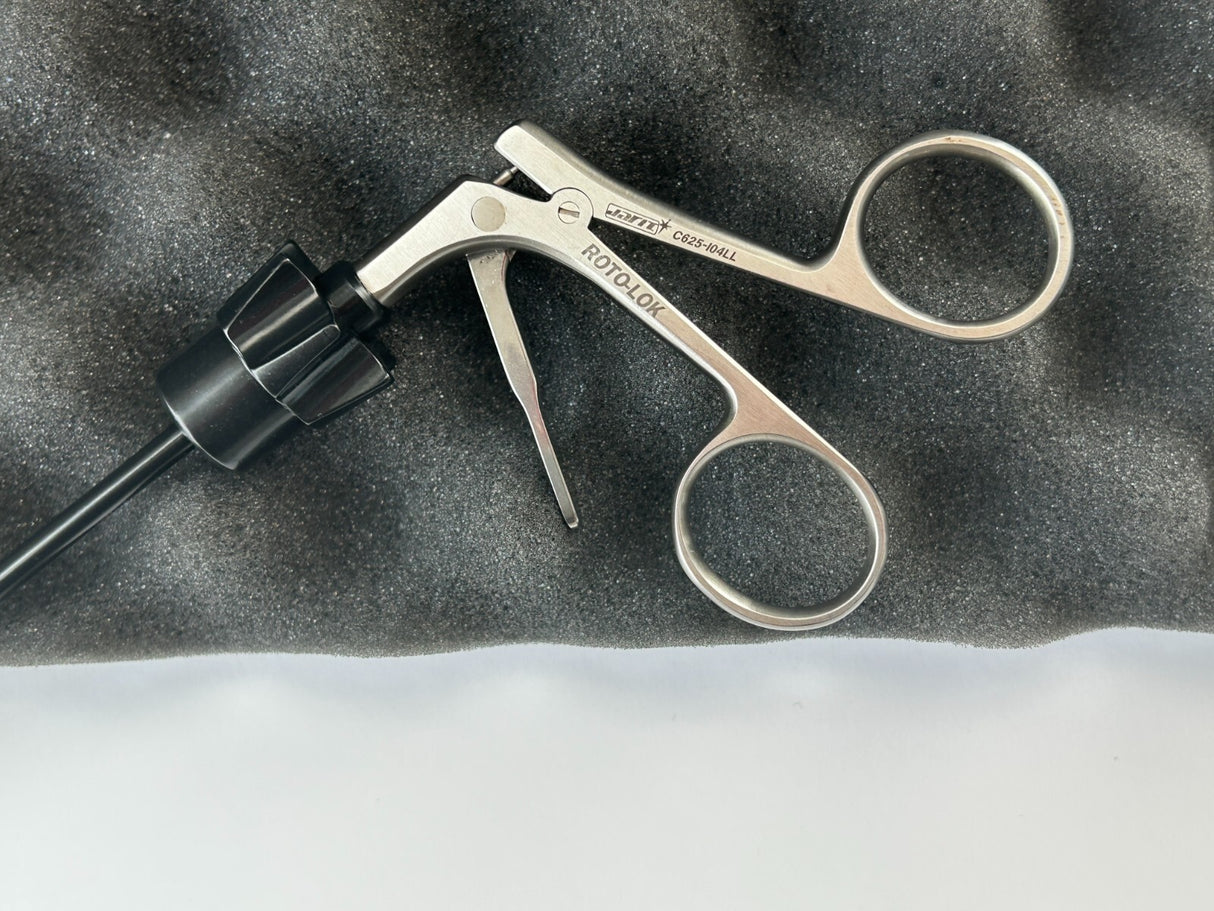 Jarit Surgical Roto-Lok 5mm x 37cm Fenestrated Jaws Grasping Forceps