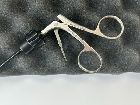 Jarit Surgical Roto-Lok 5mm x 37cm Fenestrated Jaws Grasping Forceps