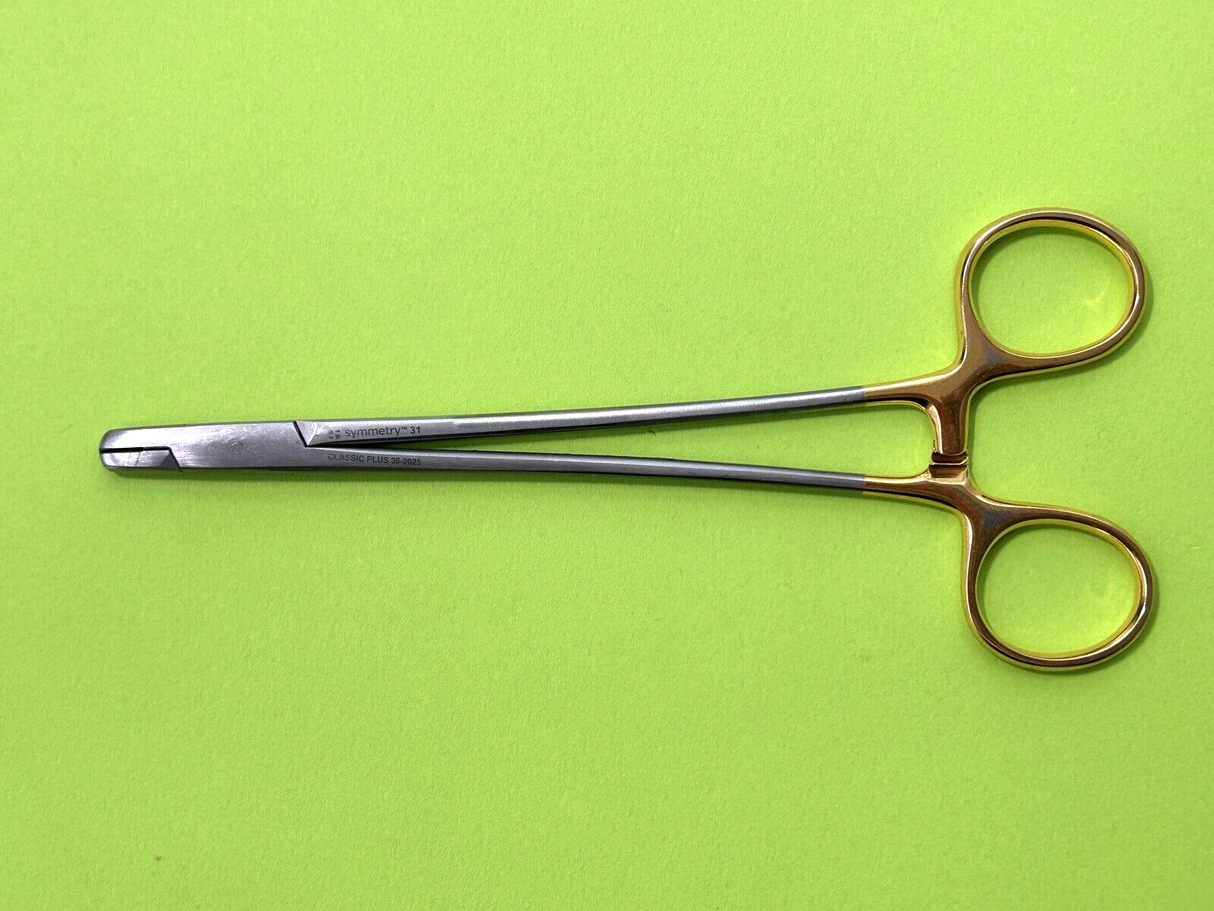 Symmetry Surgical 7" Classic Plus Sternal Needle Holder, TC, Blunt, Serrated