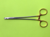 Symmetry Surgical 7" Classic Plus Sternal Needle Holder, TC, Blunt, Serrated