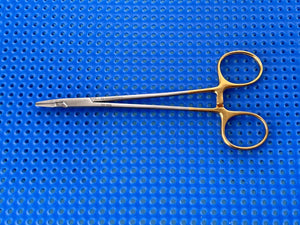 Symmetry Surgical 32-466 Needle Holder; Ryder; Tungsten Carbide; Serrated; 6in