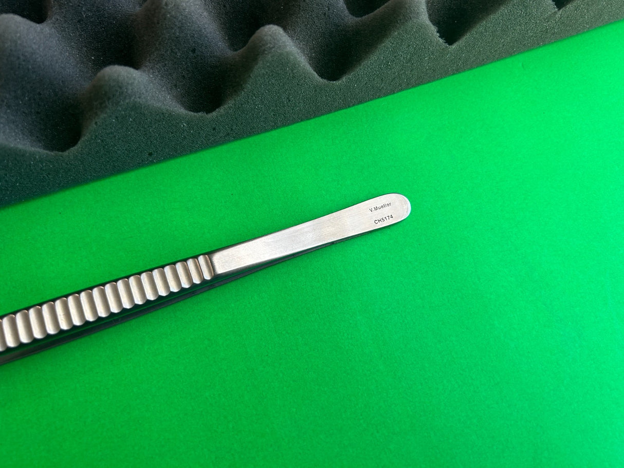 V.Mueller CH5174 Potts Smith Tissue Forceps With Serrated Tips, 12"
