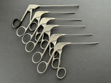 Acufex Set of 6 Micro Arthroscopic Instruments Punch & Graspers With Tray
