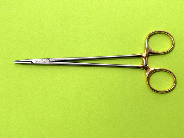 Aesculap Surgical 7" Durogrip TC Needle Holder, delicate