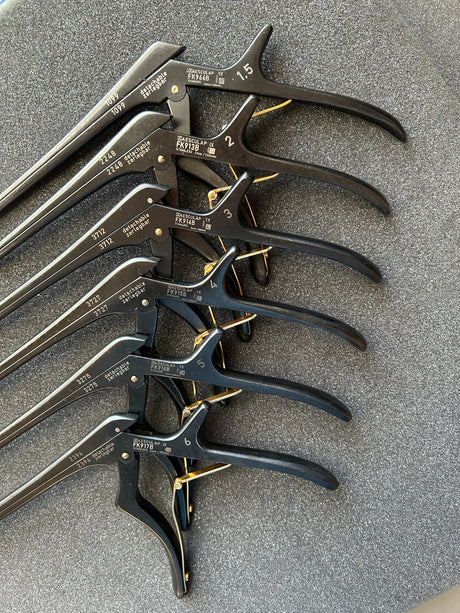 Aesculap Detachable Kerrison Rongeur/Punch 40° Up 1.5mm-6mm Set of 6 Spine/Neuro