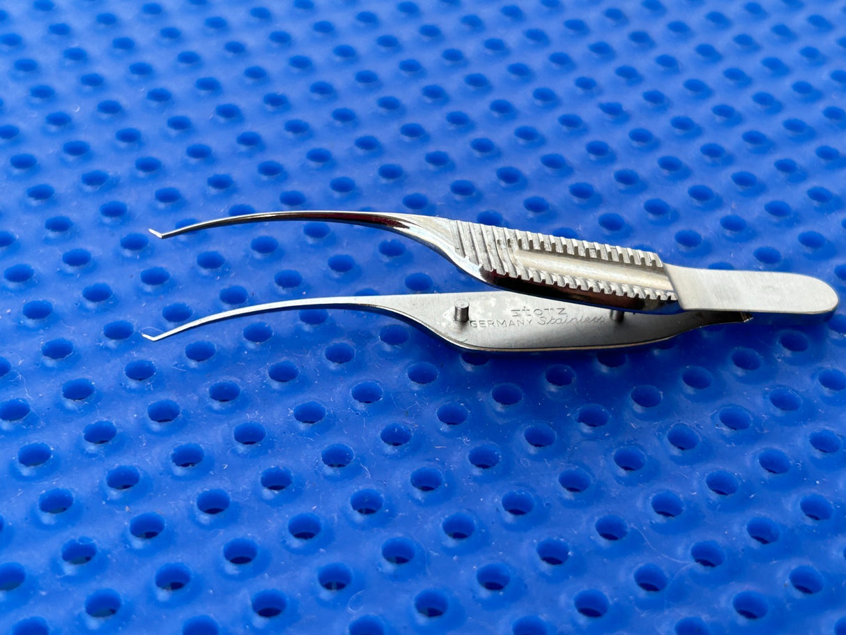 Karl STORZ Surgical E3199 Troutman-Barraquer Corneal Forceps, 0.12mm x 3"