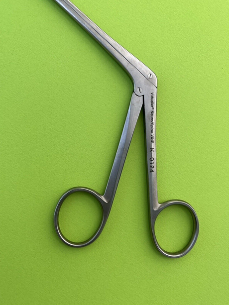 V.Mueller Surgical Angled Up Neuro/Spine Cushing Rongeur 2 x 10mm Bite, 7"