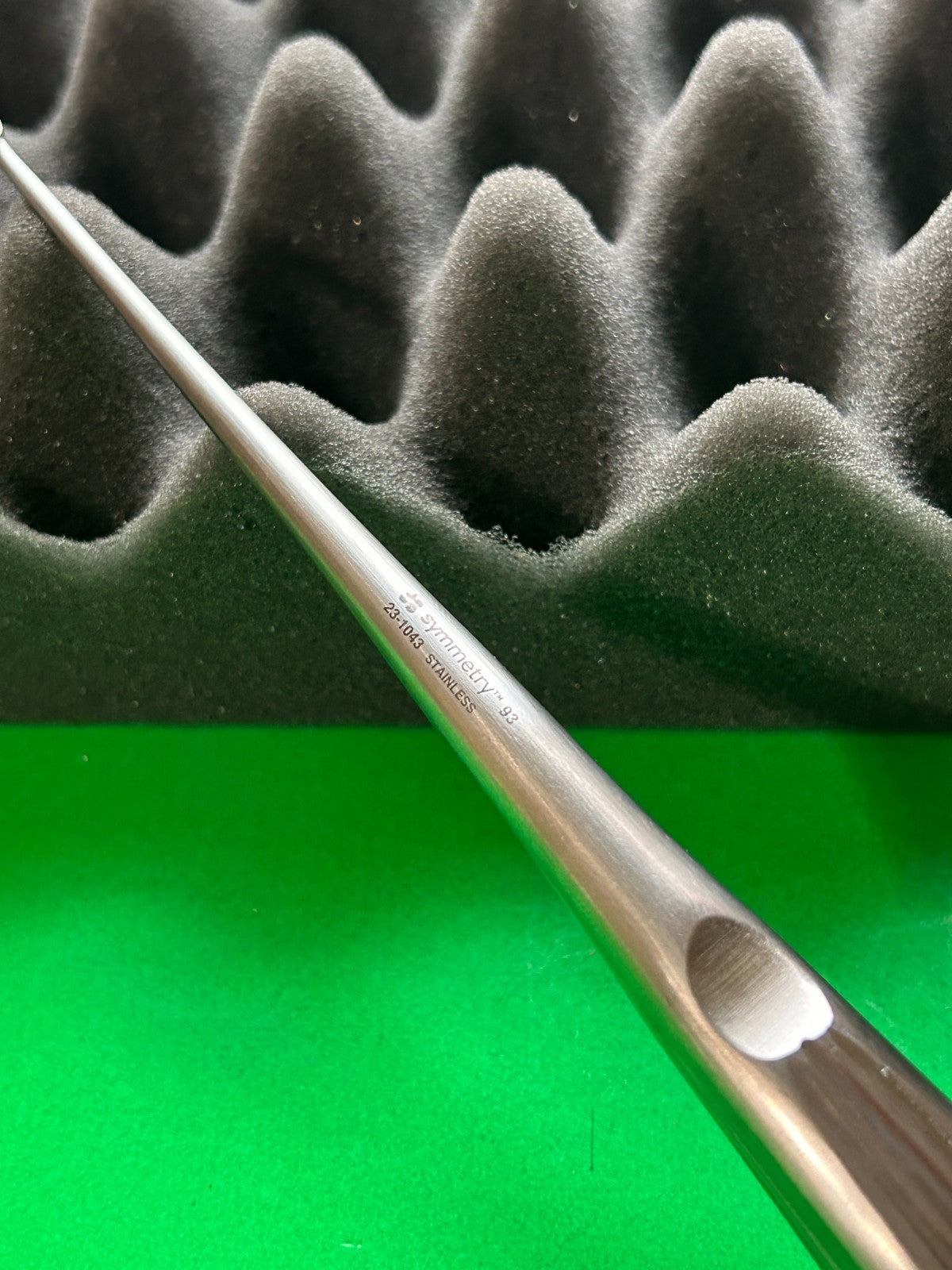 Symmetry Surgical 23-1043 Straight Spinal Curette, 8"