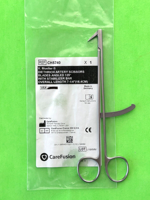 V.Mueller Surgical 7-1/4" Dietrich Artery Scissors, Angled 125°