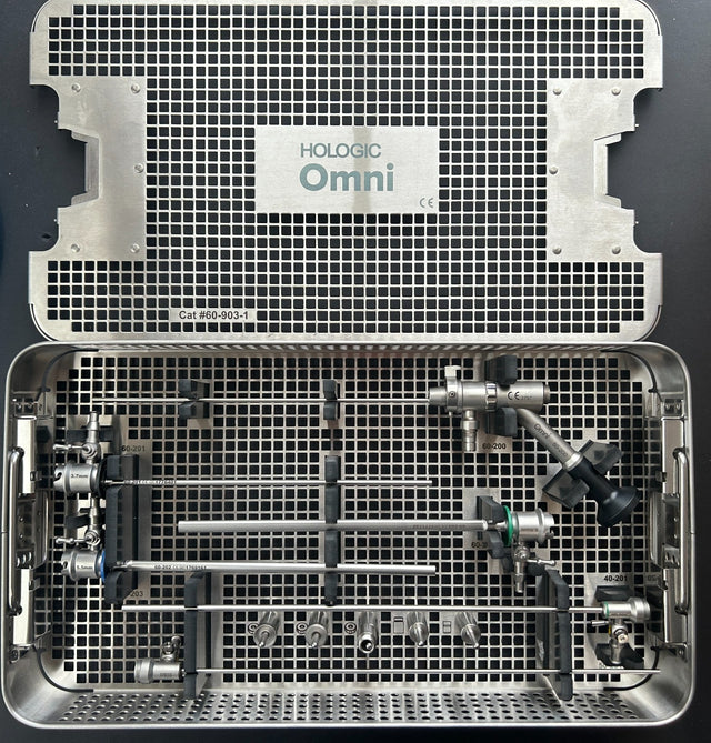 Hologic Omni 60-200 0° Hysteroscope Set W/ Sheaths, Karl Storz Adapter & Tray