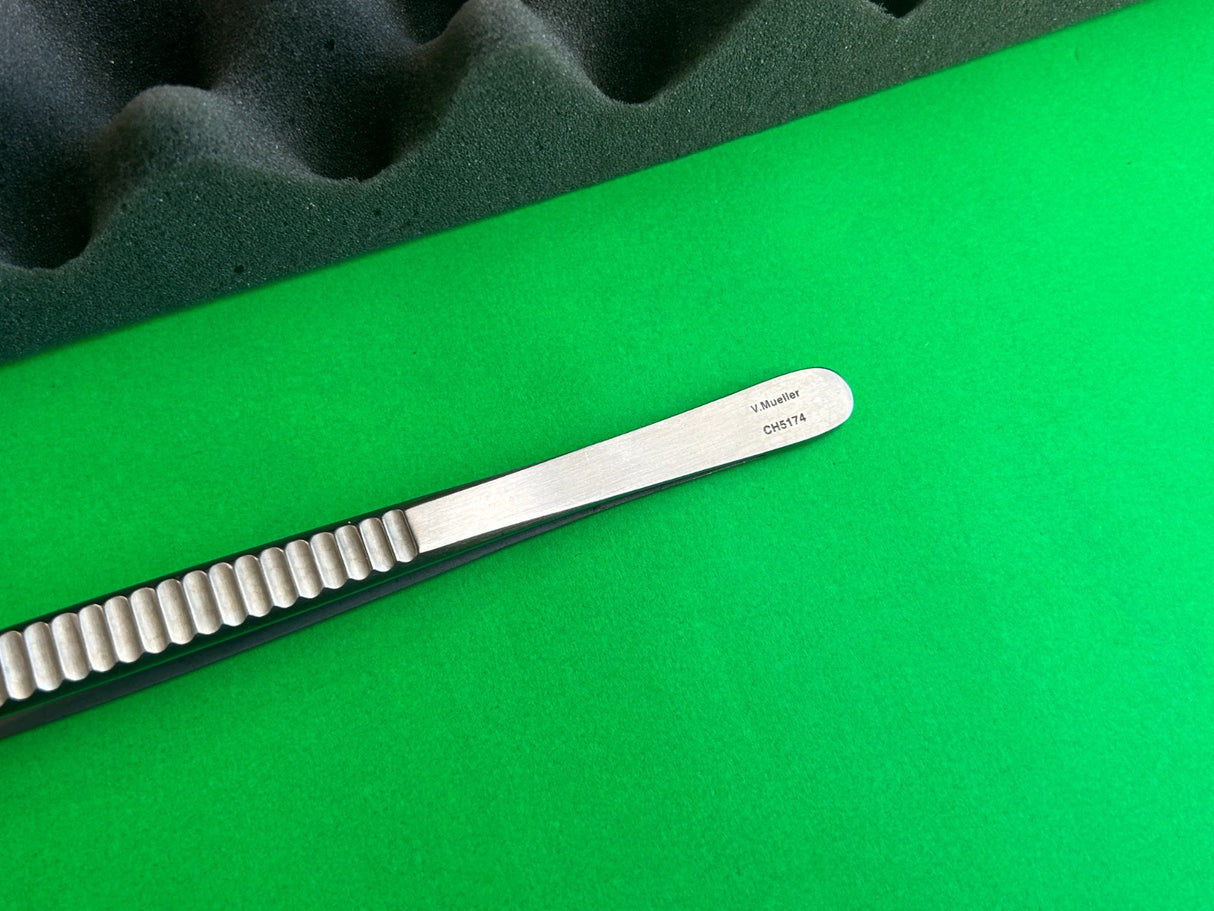 V.Mueller CH5174 Potts Smith Tissue Forceps With Serrated Tips, 12"