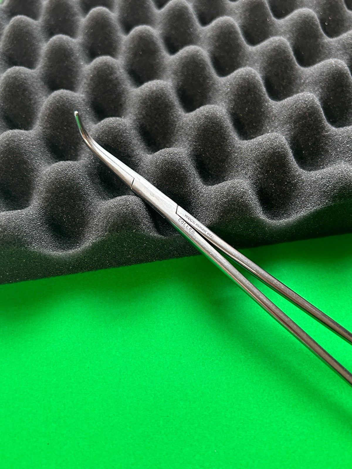 Weck 477117 Coller Forceps 9" Curved