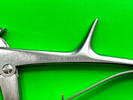 Ruggles Surgical R-1610.2 Kerrison Rongeur 2mm 40° Shaft 8 in