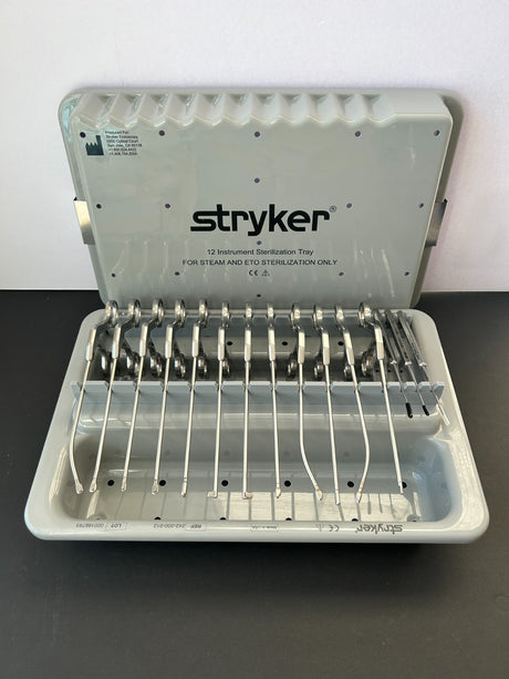 Stryker Conquest Set of 15 Arthroscopic Punches/Graspers/Probes With Tray *NEW*