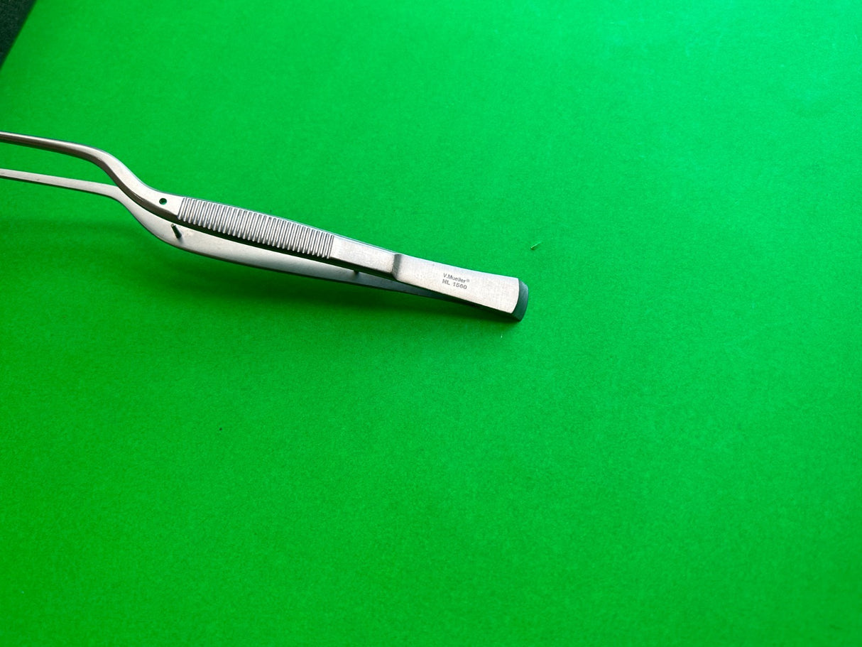 V Mueller NL1560 Bayonet Cushing Dressing Forceps, 7-5/8"