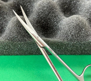 Miltex Surgical 4" Iris Scissors, Curved, Sharp Tip
