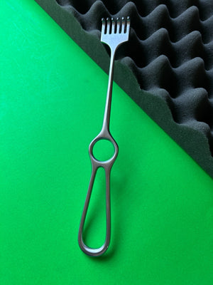 Konig MDS 1828306 Volkmann 6 Prong Retractor, Sharp