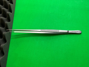 Jarit 320-103 DeBakey Thoracic Tissue Forceps, 1x2 Teeth, 2.8mm X 24mm Jaws