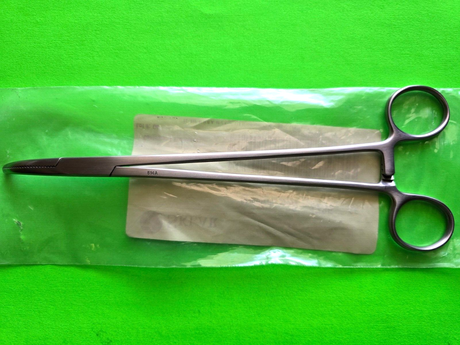 Sklar 32- 1785 Surgical Gall Duct Forcep 8 1/2" Curved Jaws *Excellent*
